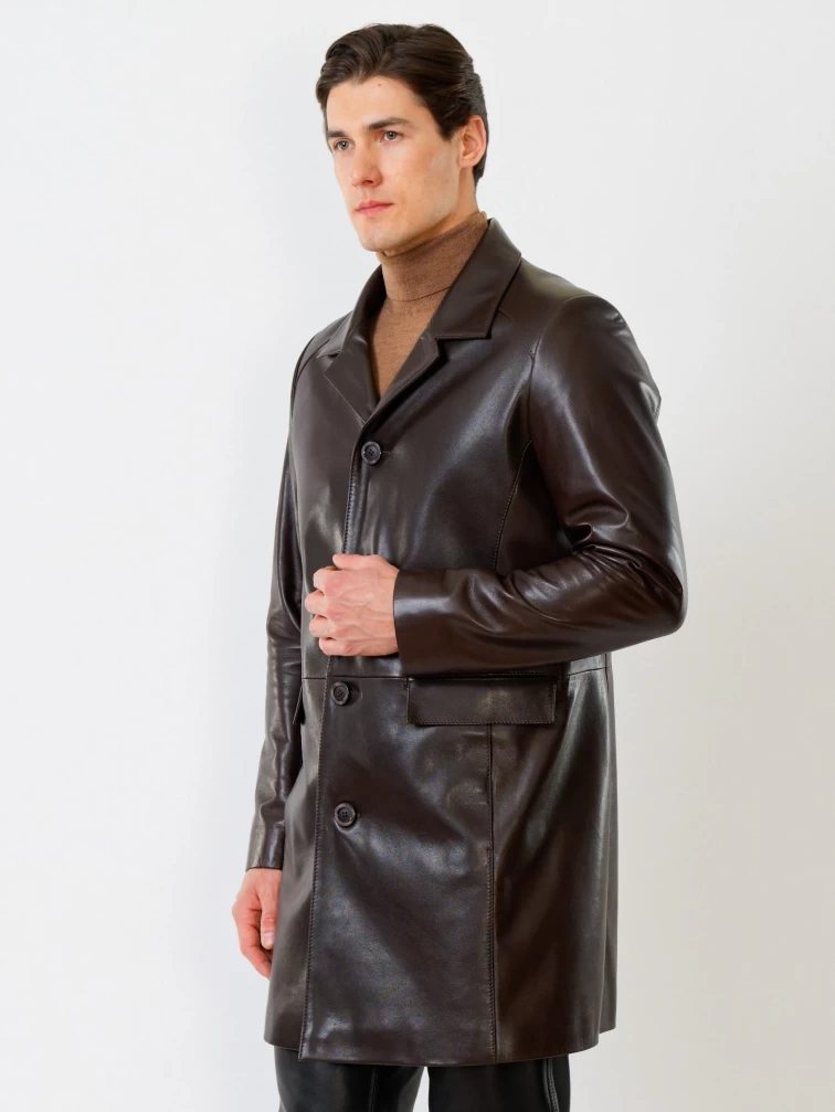 Демисезонный комплект мужской: Плащ 539 + Брюки 01, коричневый/черный, р. 48, артикул 140230-6