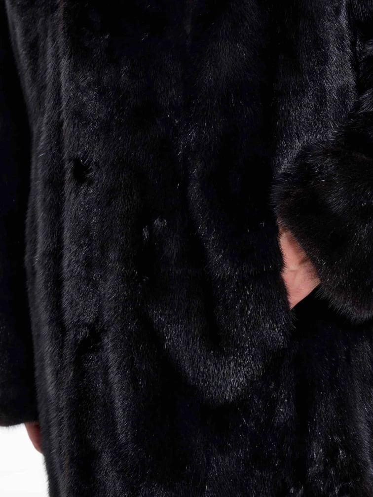 Норковая мужская шуба UNIFUR 7904Р, черная, размер 54, артикул 34520-2