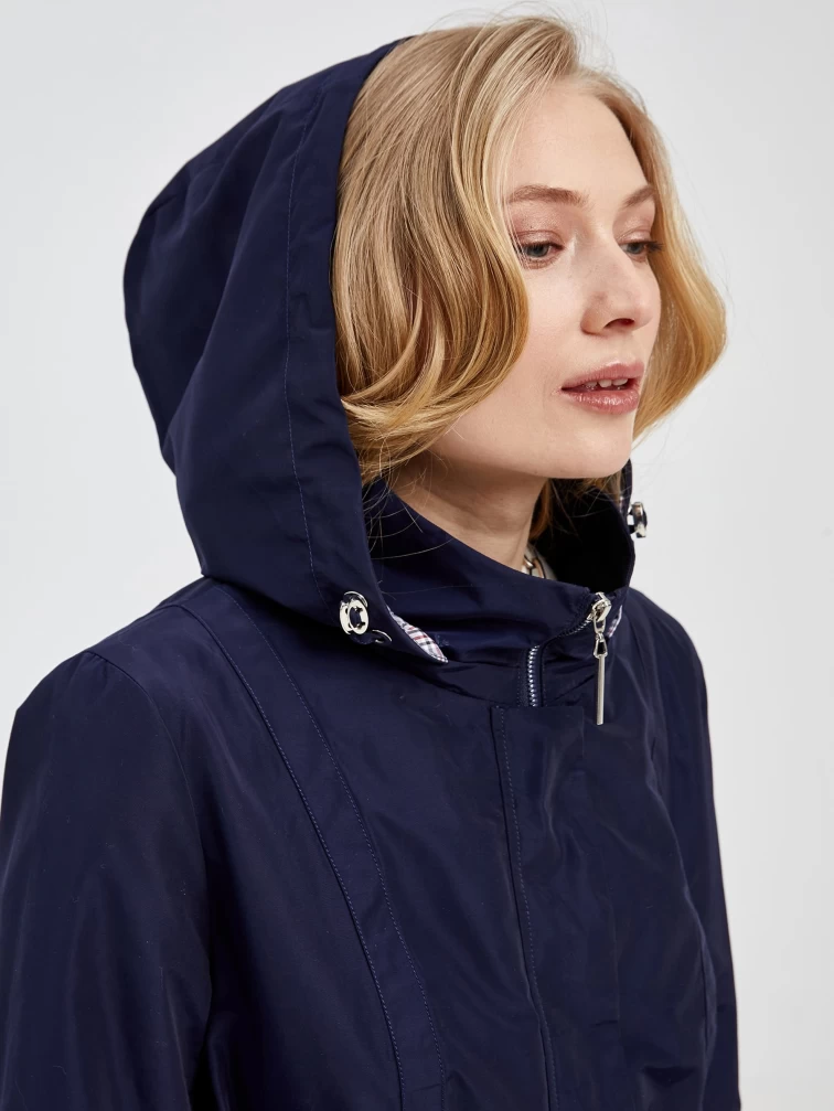 Текстильный плащ женский 20035, синий, размер 44, артикул 25100-2