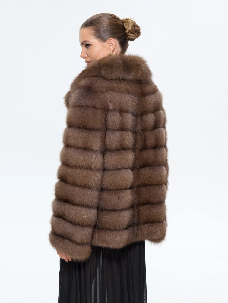 Женская шуба из меха куницы Л511-389, натуральная, размер 48, артикул 64890-3