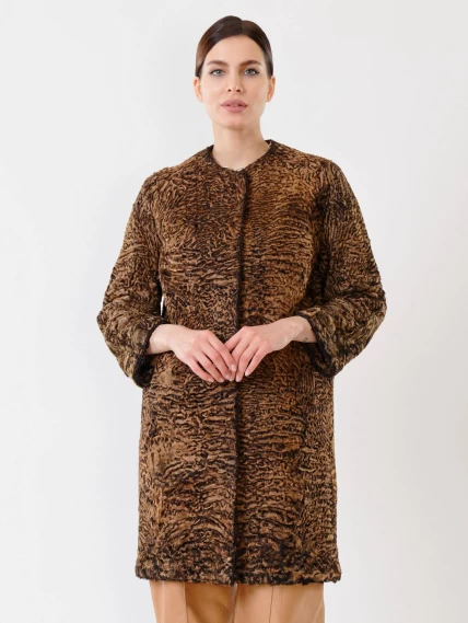 Шуба из меха каракуля женская 92, намибия, размер 40, артикул 22610-2