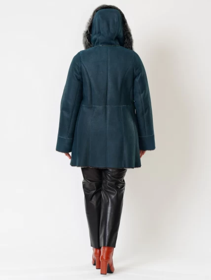 Зимний комплект женский: Дубленка 270 + Брюки 03, синий/черный, р. 46, арт. 111240-2