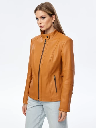 Кожаная женская куртка премиум класса 3044-1