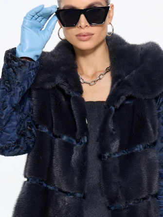 Женская шуба из меха норки София-1