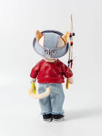 Игрушка Кот-рыболов, сувенирная продукция, артикул 18032-1