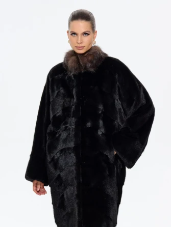 Норковая длинная женская шуба Анастасия-0